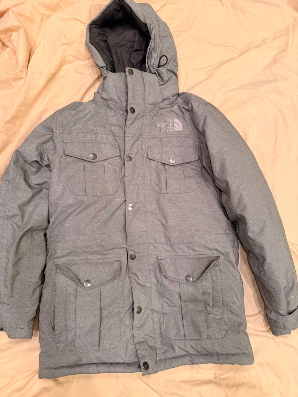 The North Face Grey Heather Snap Pocket Jacket Men's S